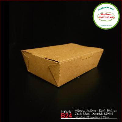 HỘP GIẤY KRAFT ĐỰNG MÌ PASTA